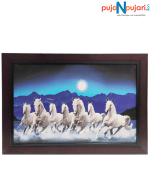 7 Running Horses Painting for Vastu- Puja N Pujari