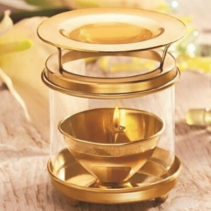 Brass Diffuser Oil Diya Lamp Akhand Diya - Puja N Pujari