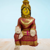 Varamahalakshmi Idol Gold and Pink Saree- Puja N Pujari