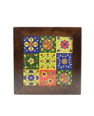 Wooden Decorative Pooja Chowki for Pooja Room