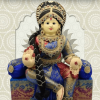 Varalakshmi Amman Idol With Full Decoration In Blue