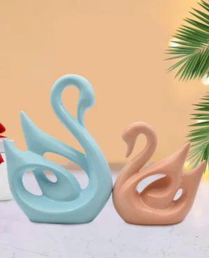 Swan Pair Couple Showpiece for Decor - Puja N Pujari