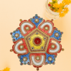 Kundan Stone Flower Design Acrylic Rangoli Set