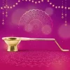 Brass Aarti Pooja Diya with Handle