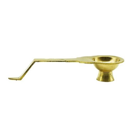 Brass Aarti Pooja Diya with Handle - Image 5
