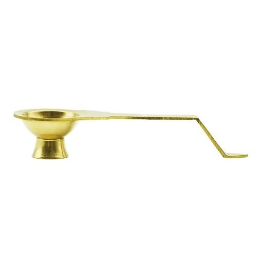 Brass Aarti Pooja Diya with Handle - Image 6
