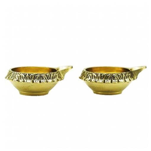 Kubera Gold Brass Diya (Set of 2) - Image 4