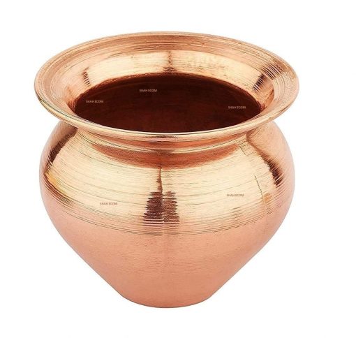 Handmade Copper Kalash Lota for Festival Puja,Copper Pooja Kalash Copper Lota for Relegious Activities - Image 2