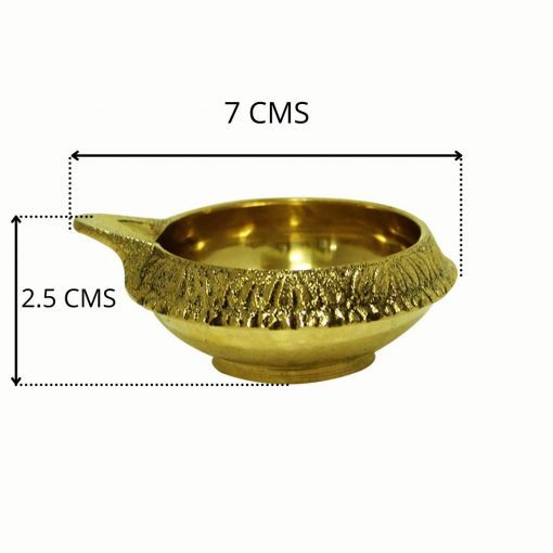 Kubera Gold Brass Diya (Set of 2) - Image 3