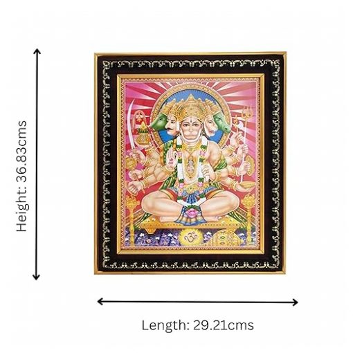 Wall Decor Panchmukhi Hanuman Photo Frame - Image 3