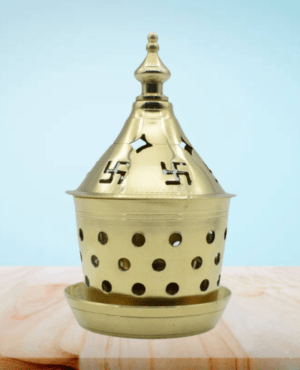 Brass Akhand Diya Kuber Deepak With Cover