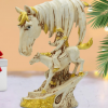 Man Riding Horse Sculpture Home Decor