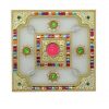 Acrylic Rangoli Set for Floor with Tealight Candle Holder