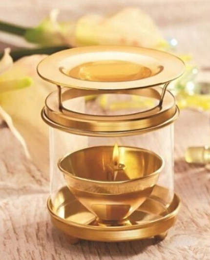 Brass Diffuser Oil Diya Lamp Akhand Diya - Puja N Pujari