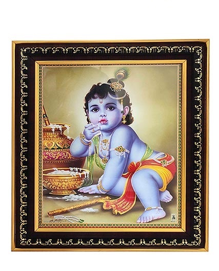 pujanpujari online shopping, krishna with makhan, eating krishna makhan