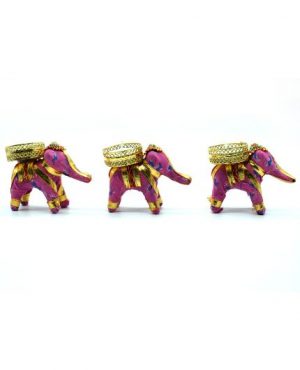 Beautiful Design Elephant Tealight Holders (Lavender)