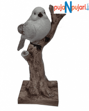 Bird Sitting On a Tree Branch Showpiece - Puja N Pujari