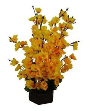 Blossom Flower Bunch Pot Yellow