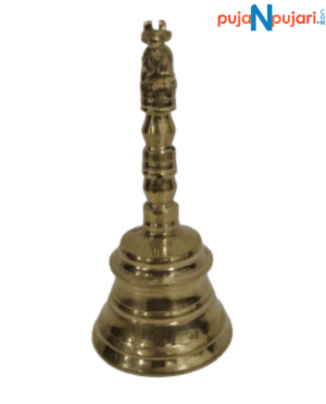 Brass Nandi Hand Held Bell 5.5 Inches