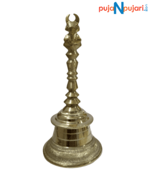 Brass Nandi Hand Held Bell 9 Inches