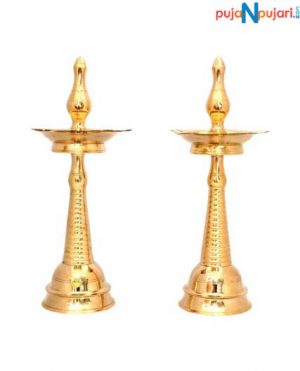 Brass Pack of 2 Table Diya Set