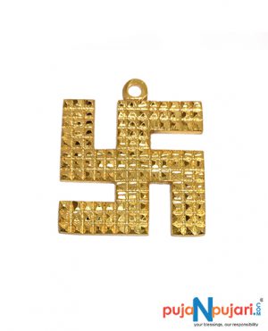 Brass Swastik Pyramid Wall Hanging