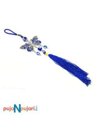 Butterfly with Evil Eye Metal Car Hanging