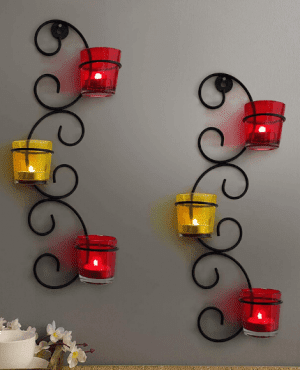 Candle Holder Metal Wall Sconce