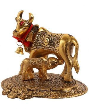 Cow & Calf Brass Idol/ Gomatha