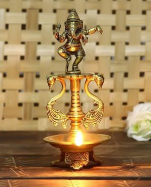 Brass Ganesh Diya