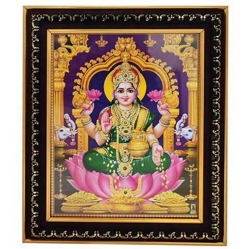Dhana Lakshmi Photo Frame for Wall Hanging and Pooja Room