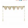 Earthen Metal Golden White Handcrafted Colourful Beeds Toran