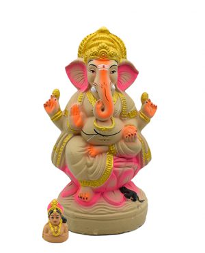 Eco Friendly Ganapati Idol 1 Feet 2 Inch