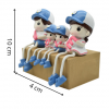 Family Doll Set Hanging Legs Showpiece
