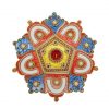 Kundan Stone Flower Design Acrylic Rangoli Set