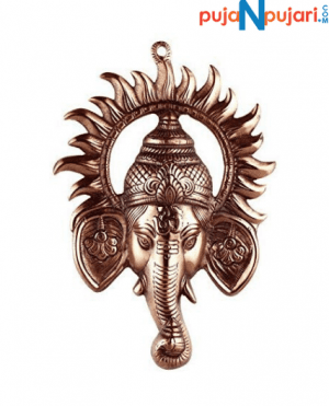 Ganesh face Encircled with Sun