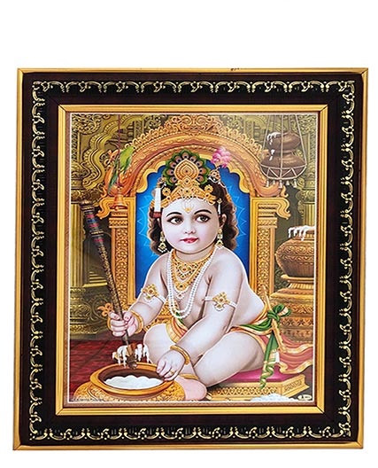 pujanpujari online shopping, krishna with makhan, eating krishna makhan