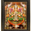 Goddess Lakshmi with Yantra Background