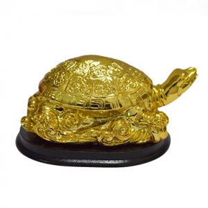 Gold Plated Tortoise Statue for Good Luck - Puja N Pujari