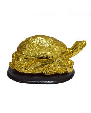 Gold Plated Tortoise Statue for Good Luck - Puja N Pujari