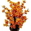 Golden Artificial Orchid Flowers