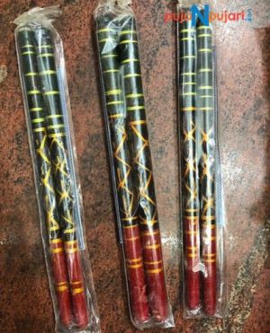 Green and Red Navratri Sticks 1 Pair