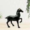 Black Horse Statue Showpiece For Vastu - Puja N Pujari