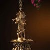 Krishna Hanging Diya with Bells
