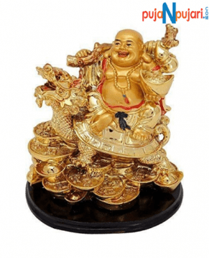 Laughing Buddha with Dragon Boat