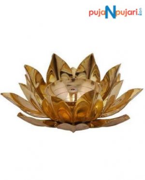 Lotus Shape Brass Diya