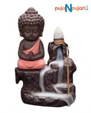 Monk Buddha Backflow Cone Incense Holder