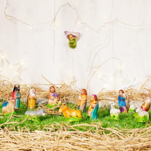 Plastic Christmas Nativity Crib Set 2