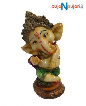 Polyresin Dancing Ganesha Showpiece Idol for Home Decor