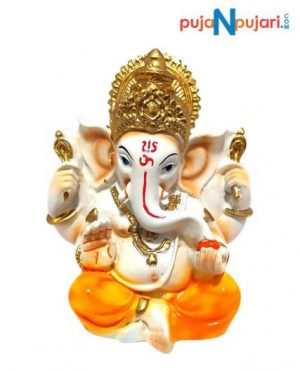 Polyresin Lord Ganesha Showpiece Idol for Home Decor